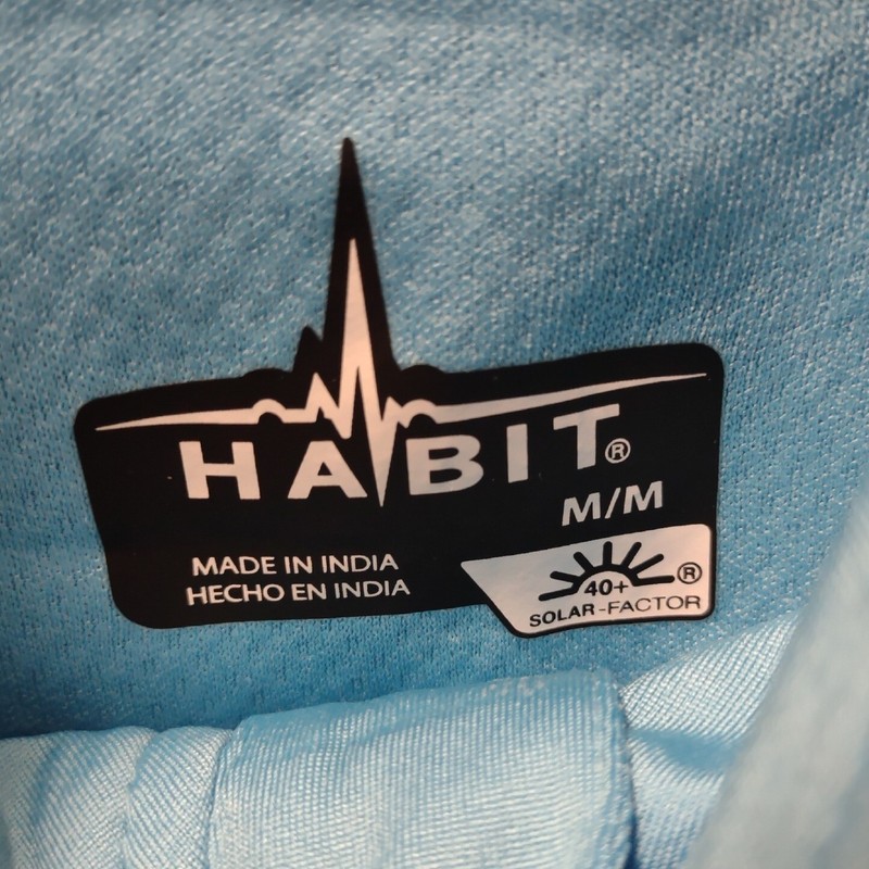 Habit Pullover Athletic Shirt Solar Factor Long Sleeve Norse Blue M gallery