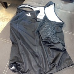 Adidas MENS SIZE XLT Aeroready Black Padded Basketball Tank IM3592