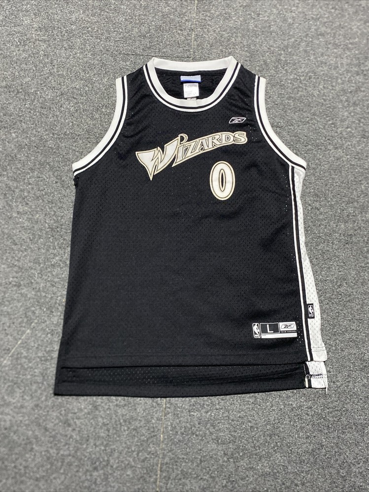 Gilbert Arenas Washington Wizards Jersey Youth Large 14-16 Black Stitched
