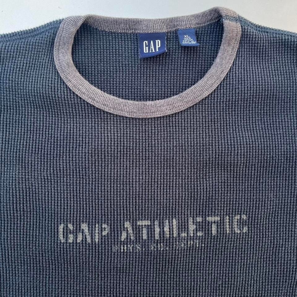 Super heavy thick Gap Athletic long sleeve thermal shirt in faded black gallery