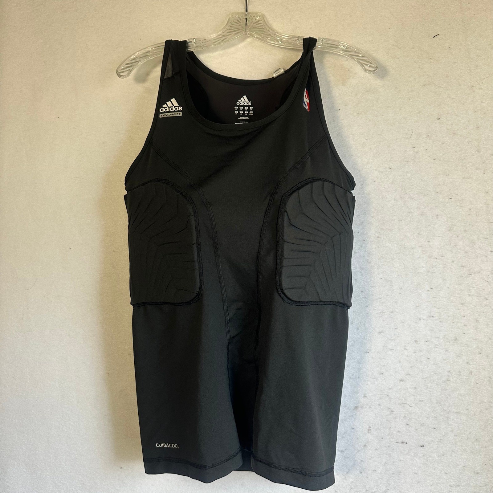 Adidas Techfit NBA Padded Basketball Compression Tank Top Black 3XL New gallery