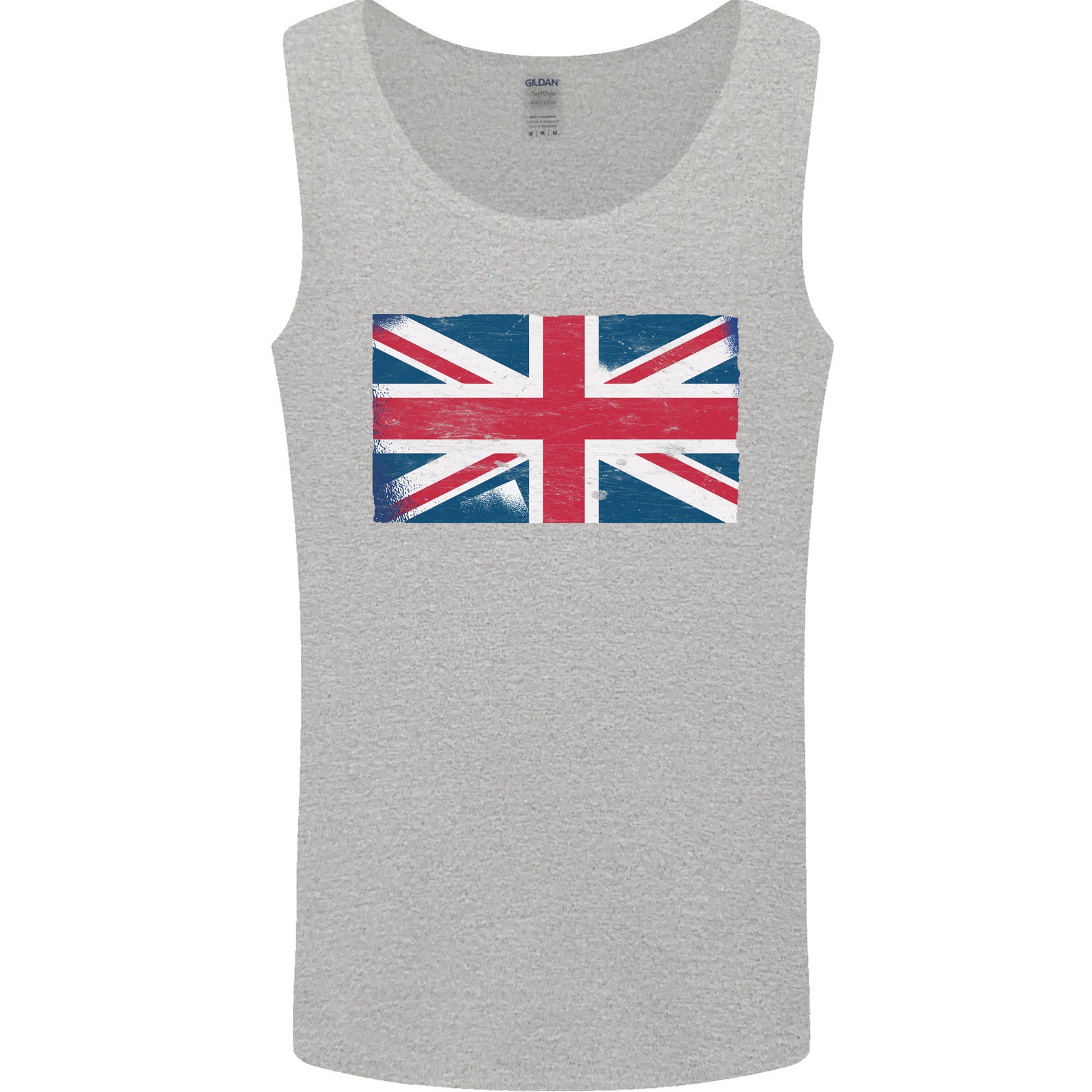 Distressed Union Jack Flag Great Britain Mens Vest Tank Top gallery