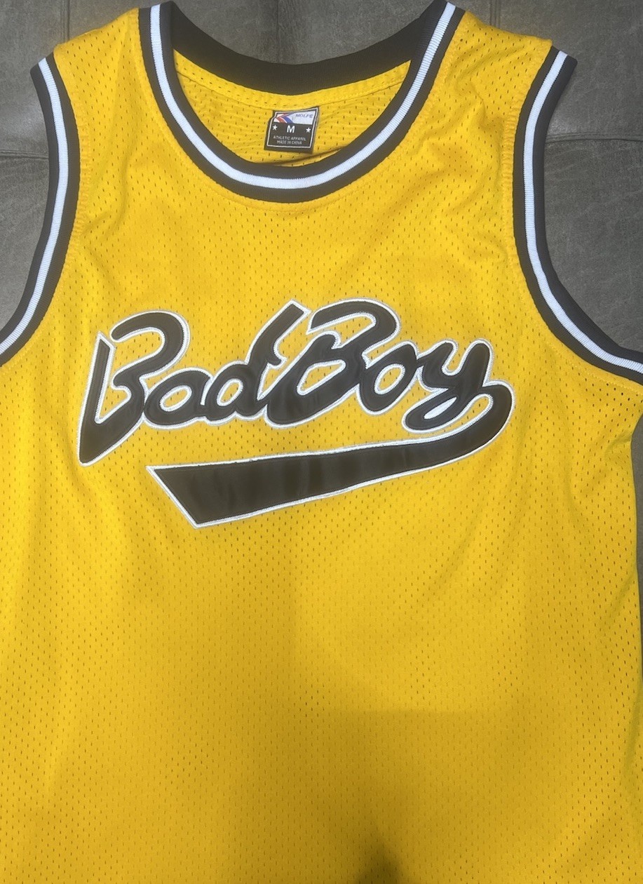 Notorious BIG Smalls 72 Yellow Mesh Basketball Jersey Tank Men's M Crew Neck gallery