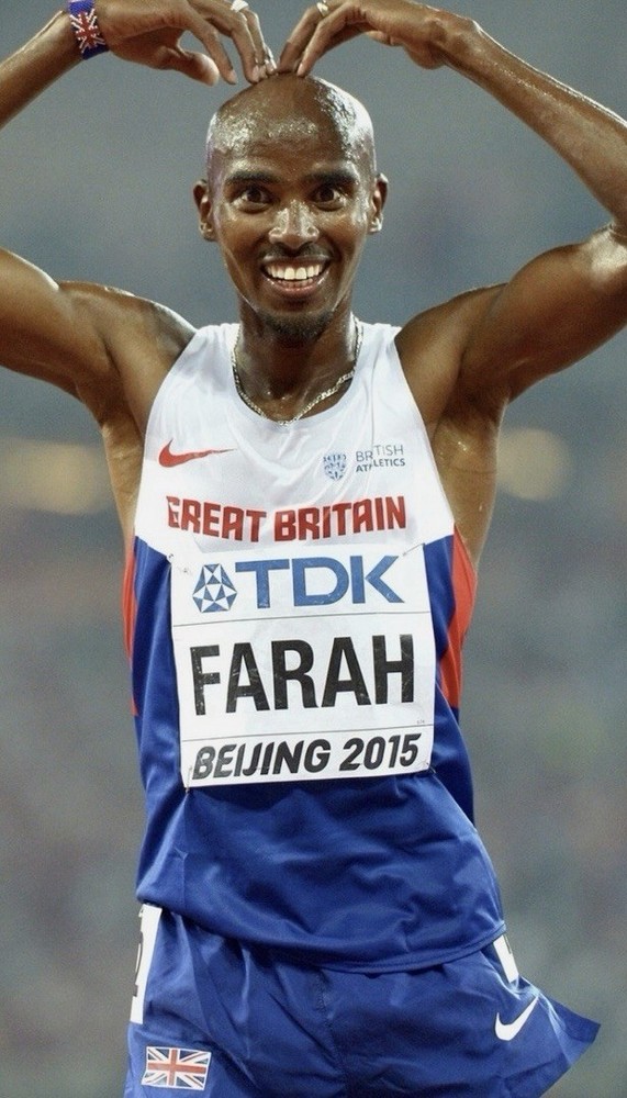 Nike Pro Elite 2015 Team GB Mo Farah Running Singlet Vest Top Pit To Pit 24 Inch