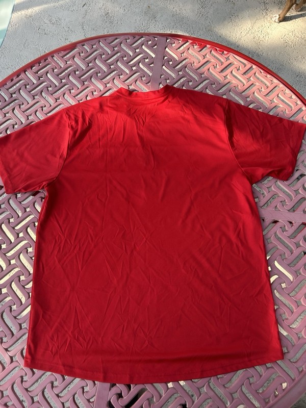 Nike Dri Fit Athletic Shirt Short Sleeves RN 56323 XL Red White gallery
