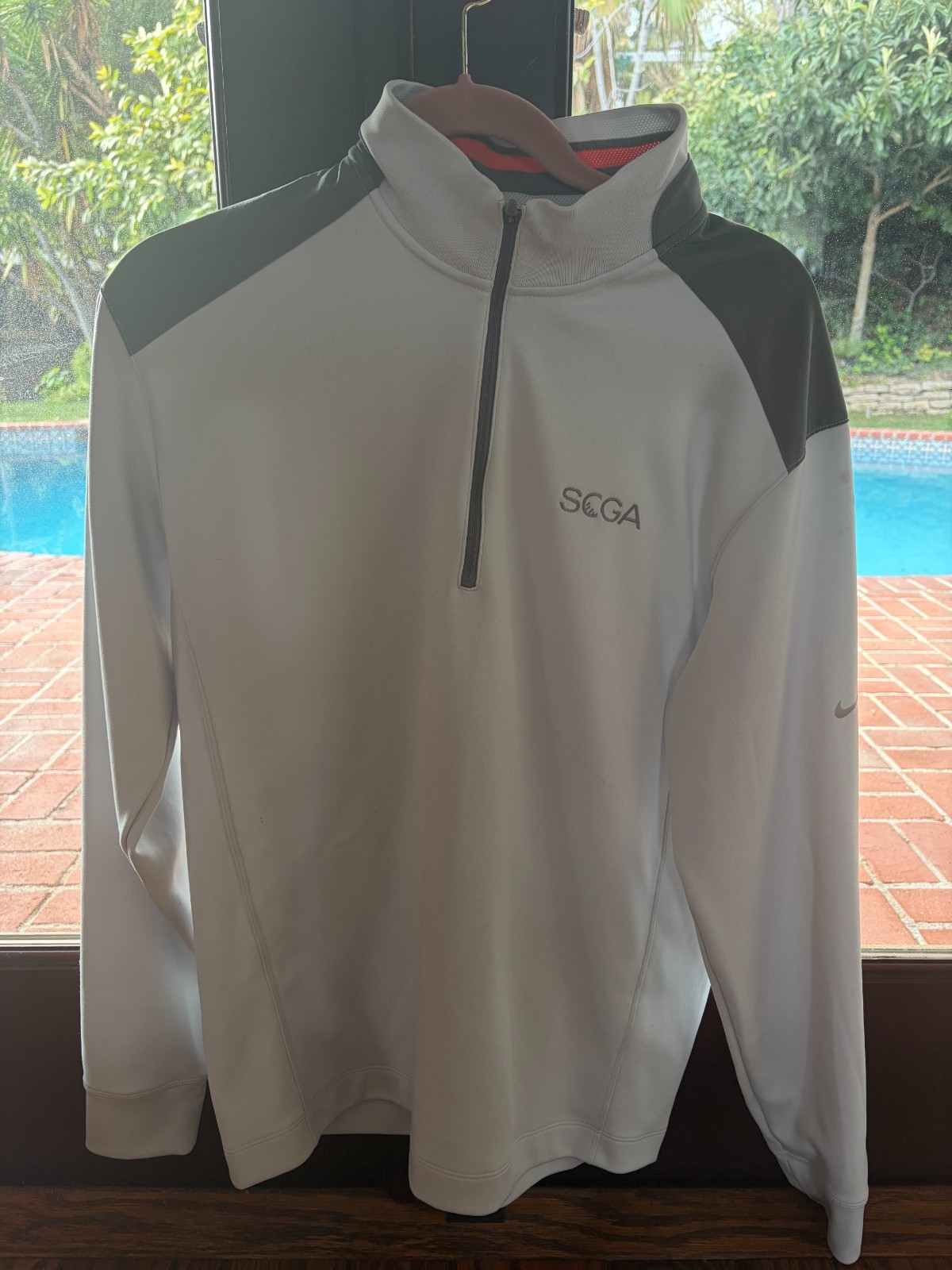 Men's M Dri-Fit Nike Golf Tour Perform. SCGA 2-Tone Gray 1/2 Zip ($149.99 MSRP) gallery