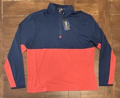 RLX Ralph Lauren Men’s Performance Half-Zip Pullover Navy Red Size M NWT
