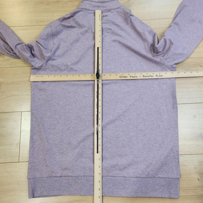 Travis Mathew Pullover Mens XL Purple Long Sleeve 1/4 Zip Golf Lightweight Top gallery