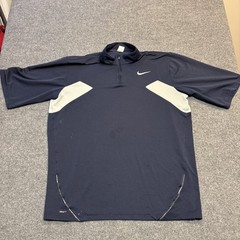 Nike Flight Series Pullover Quarter Zip Men’s 3XLT Blue Silver