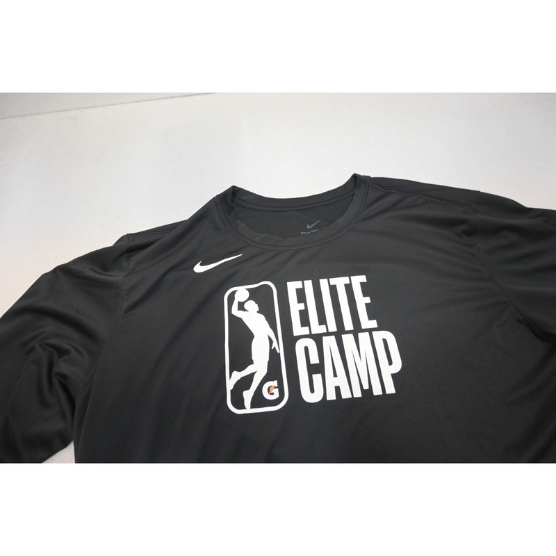 Nike Long Sleeve Shirt Mens XL Tall Black NBA League Elite Camp Excellent gallery