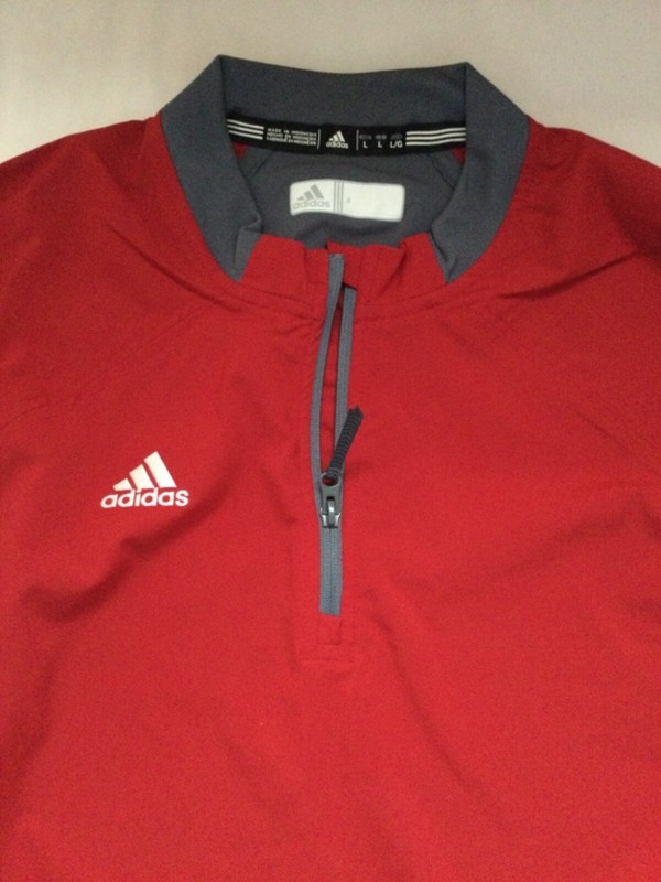 Adidas Quarter Zip Windbreaker Pullover Lightweight New Tags Removable Sleeves gallery