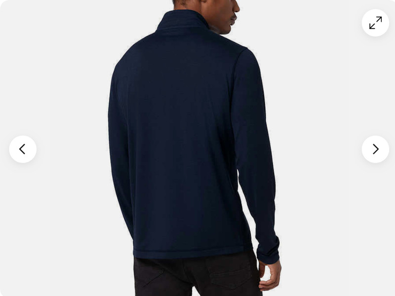 32 Degrees Men’s Quarter Zip Stretch Comfort Pullover SIZE M COLOR BLUE gallery