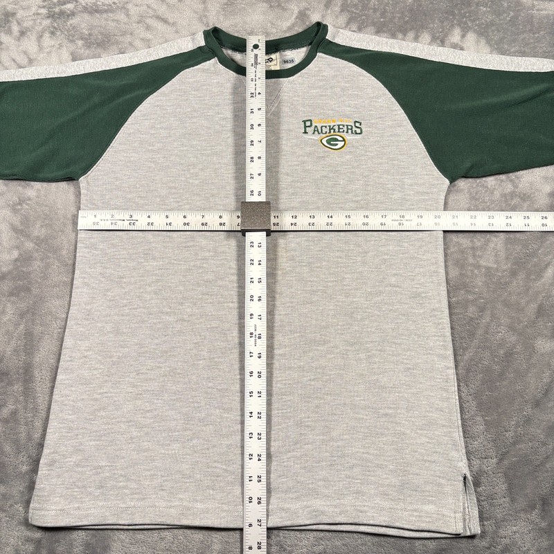 Vintage Green Bay Packers Shirt Mens Large Green Lee Sport Football NFL Knit Y2K gallery