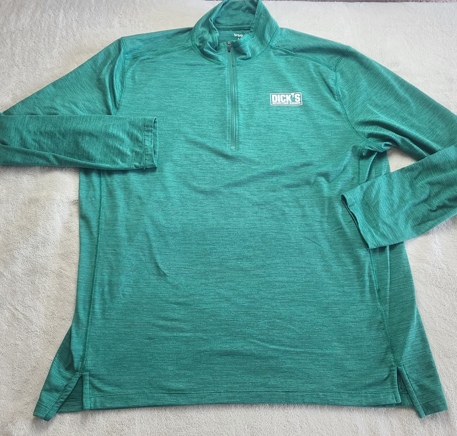 Dicks Sporting Goods Mens Large Green Quarter Zip Pullover Activewear gallery