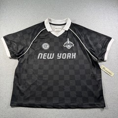 No Boundaries Mesh Soccer Jersey Men’s XL Black Checkered New York Streetwear