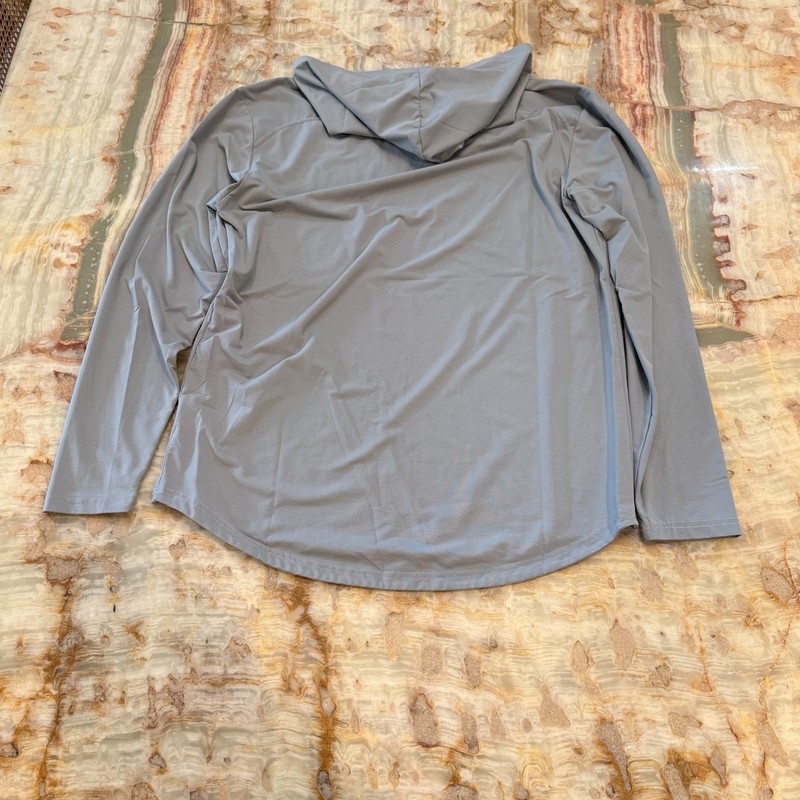 BYLT Premium Basics Mens T-Shirt Gray Long Sleeve Hooded Activewear Size M gallery