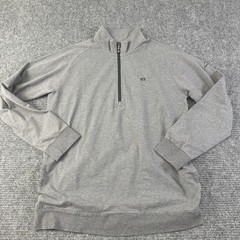 TravisMathew Pullover Mens Large Gray Quarter Zip Country Club Golf Jacket
