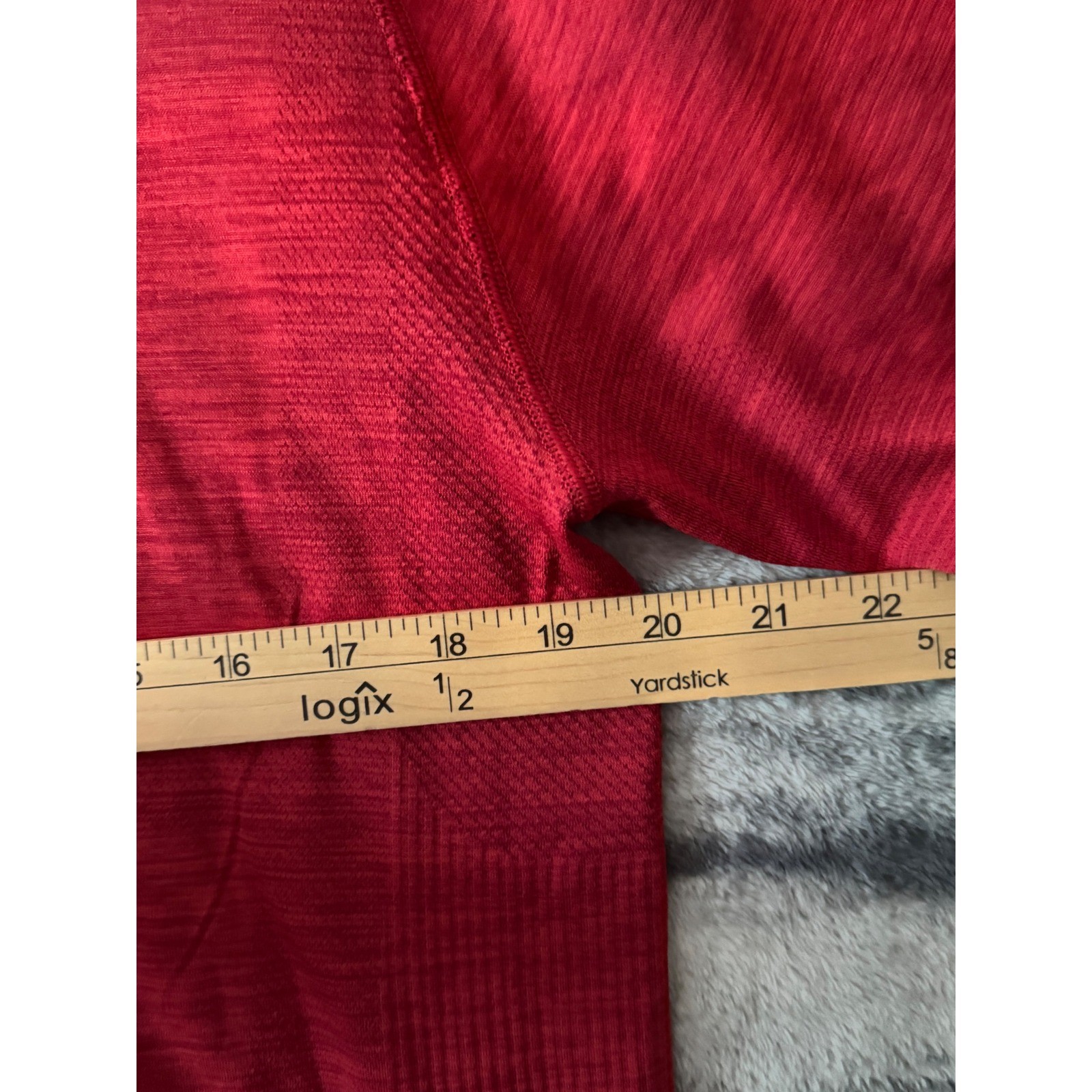 Lululemon Mens Metal Vent Tech Short Sleeve Shirt Red Heathered Size Medium gallery