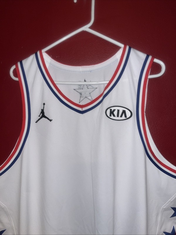 2019 NBA All-Star Game Lebron Team Vaporknit White Jersey Blank 58+6 Excellent gallery
