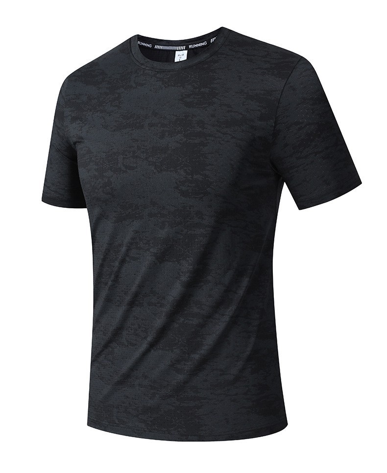 Ice Silk Quick Drying T-shirt Men's Fitness RunningRound Neck Summer Sports Men gallery