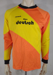 NWT Reusch Does Deutsch orange yellow Soccer Jersey shirt mens Medium