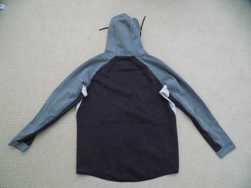 MENS L LARGE NIKE TECH FLEECE WINDRUNNER HOODIE JACKET GRAY BLACK 885904 032 gallery