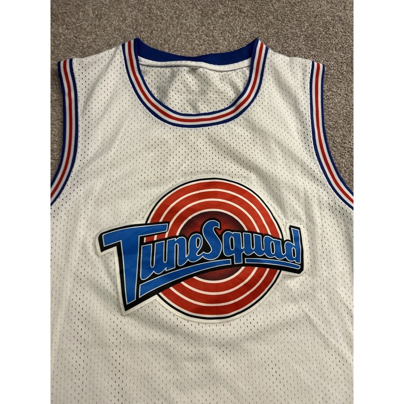 VTG Space Jam Tune Squad Basketball Jersey Men XXL White Excellent Bugs Bunny #1 gallery