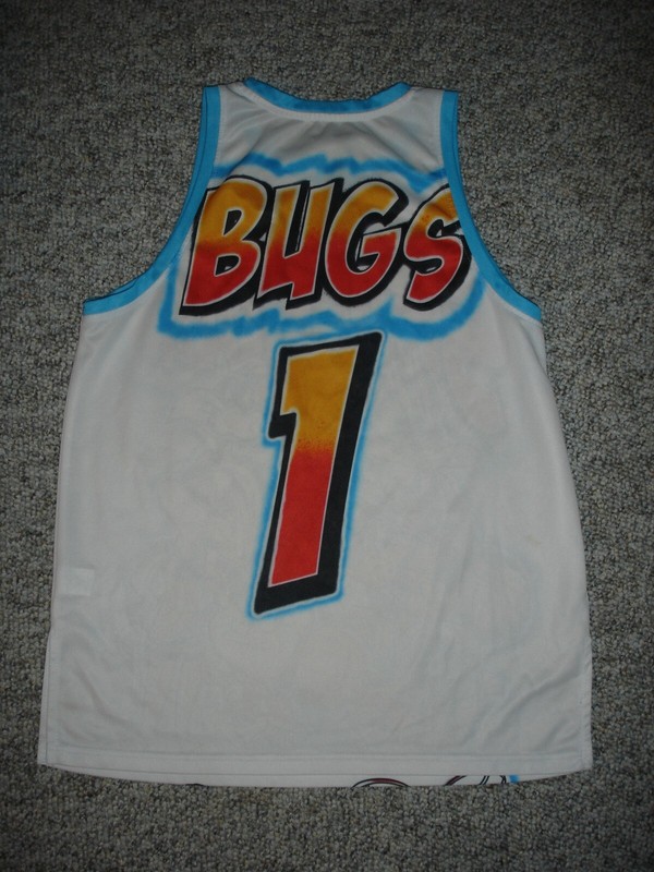 Space Jam Bugs Bunny airbrush Jersey basketball tank top shirt #1 gallery