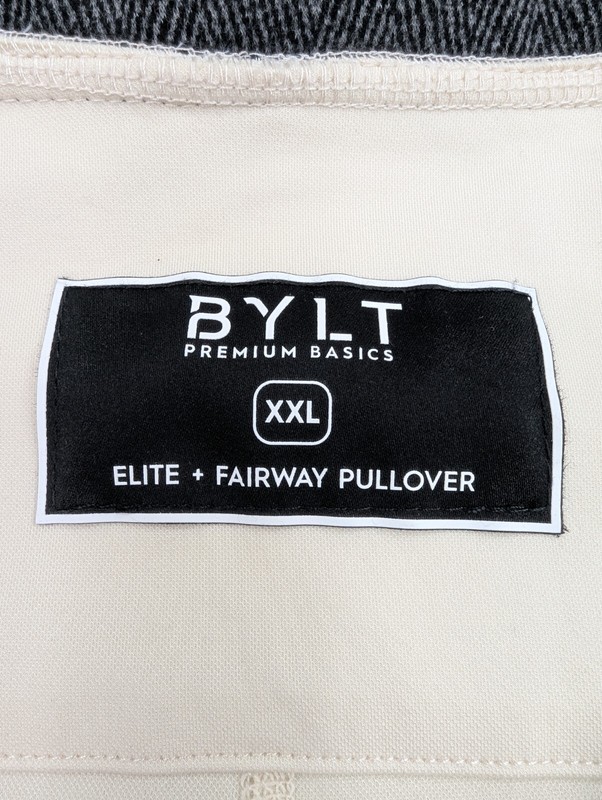 BYLT Elite Fairway 1/4 Zip Snap Magnetic Side Slits Internal Pocket Men's XL gallery
