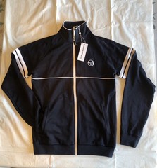 New Sergio Tacchini Orion Tennis Track Top Jacket – Night Sky/ White Sz S