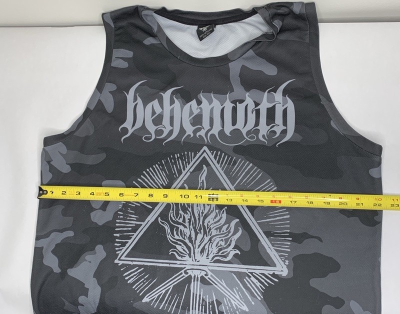 Behemoth, Black And Gray Basketball Jersey, Size: XXL gallery