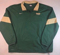 Nike Storm Fit UAB Blazers Green Quarter Zip Pullover Long Sleeves Men’s XXL