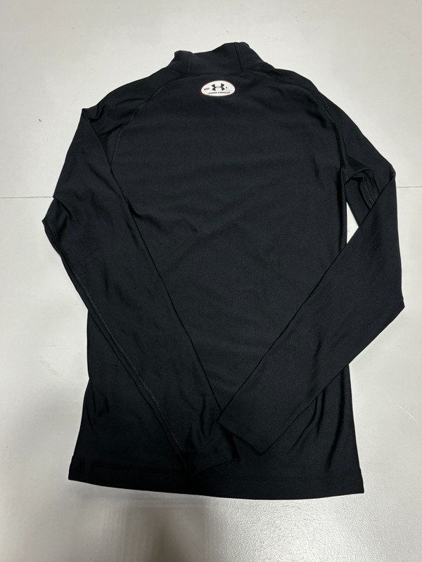 Under Armour ColdGear Men's Medium Black Mock Neck Compression Shirt Long Sleeve gallery