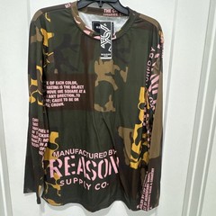 Reason Supply Co. Camo Pink Long Sleeve Shirt Polyester Men’s Size Large