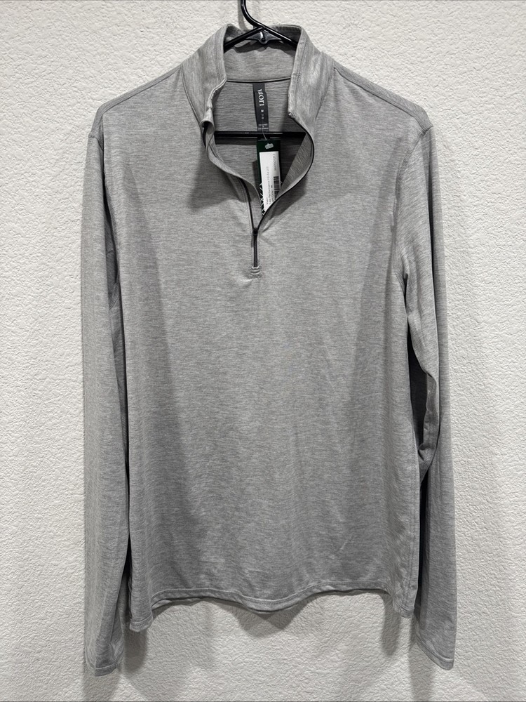 Vuori Ease Performance 1/2 Zip 2.0 Light Grey