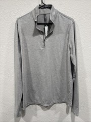 Vuori Ease Performance 1/2 Zip 2.0 Light Grey