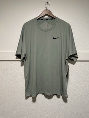 Nike Court Dri-Fit Slam Tennis Shirt Jade Green Men’s Size Large FQ2053-370