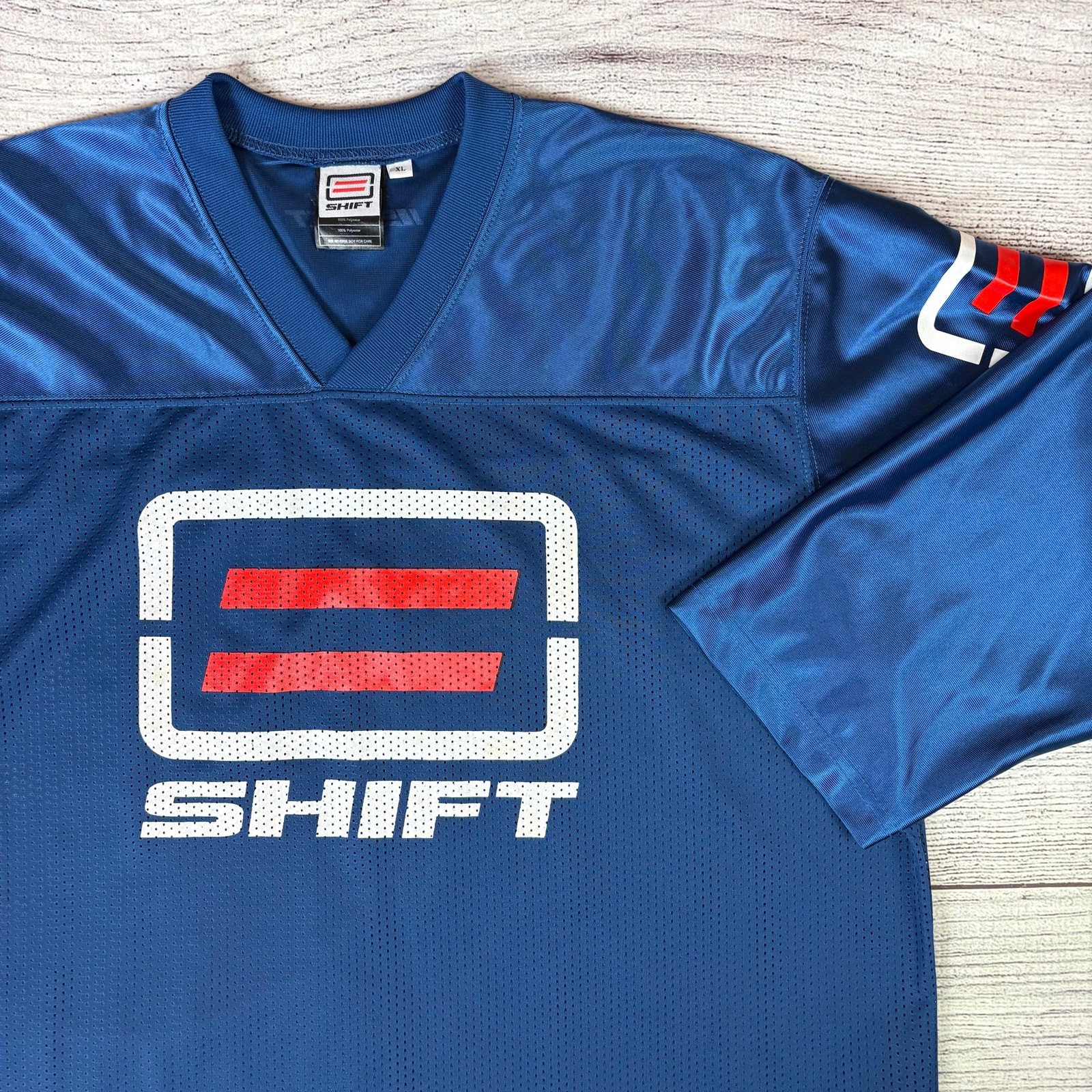 Vintage Shift MX Racing Blue Jersey size Men's XL Dirt Bike BMX gallery