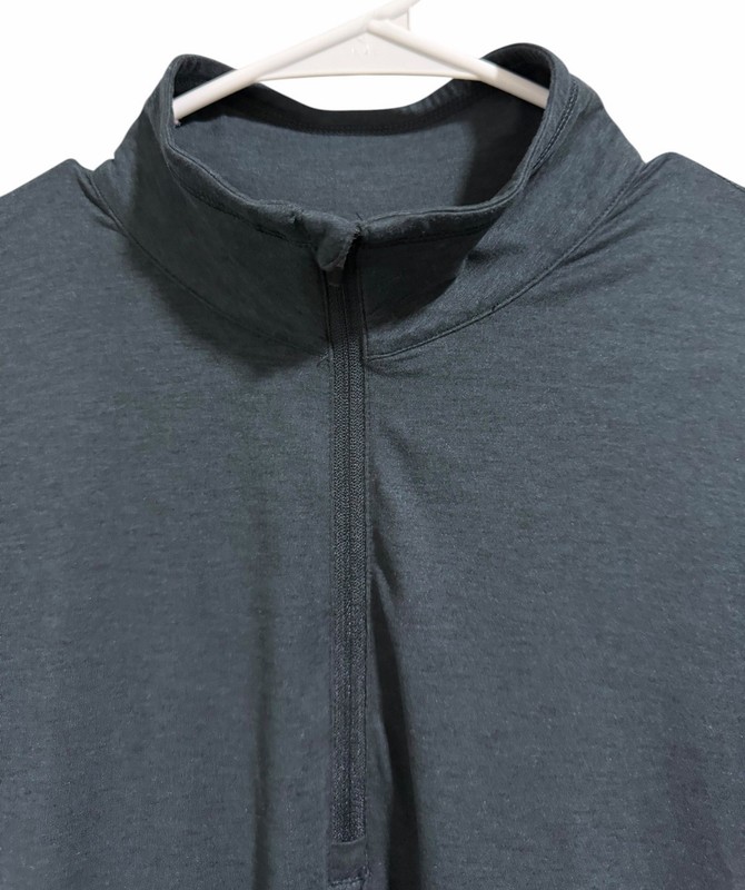 Vuori Ponto Half Zip Mock Neck Ink Heather Men’s Size Large gallery