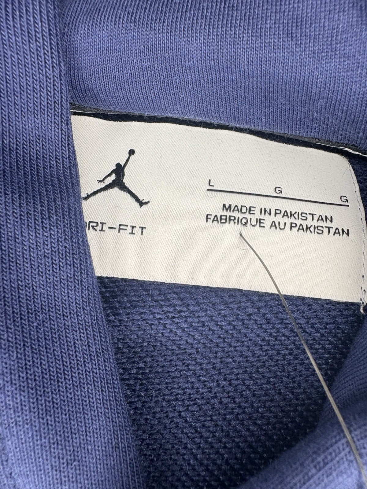 Nike Jordan Sport Crossover Dri-FIT Sleeveless Hoodie Navy Blue Jumpman NWT L gallery