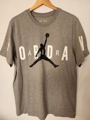 Nike AIR JORDAN STRETCH TSHIRT Size Large DV1445-091 Cotton Carbon Heather Nwt