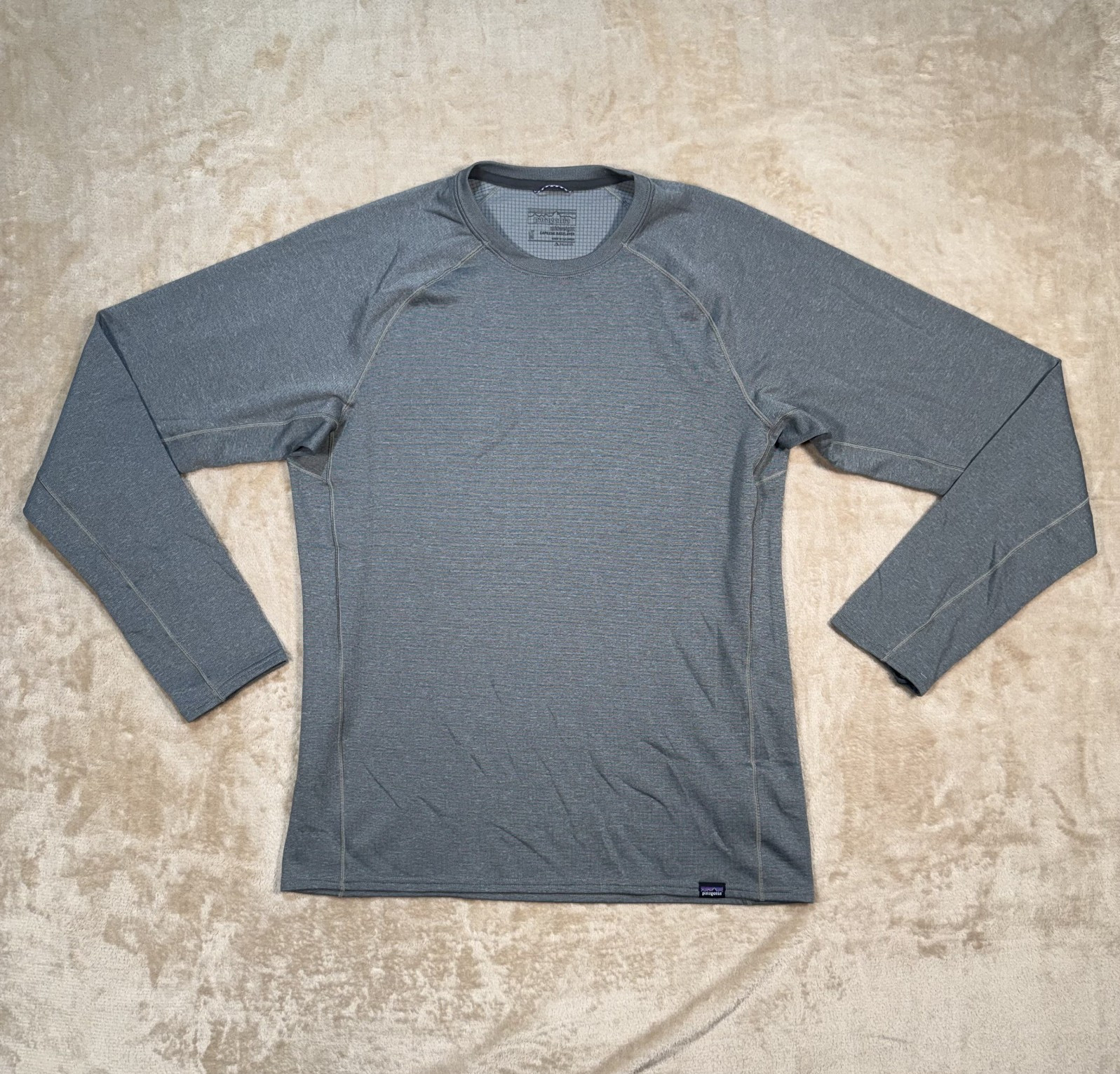 Patagonia Mens Capilene Midweight Baselayer Gray Long Sleeve Size M STY44426 gallery