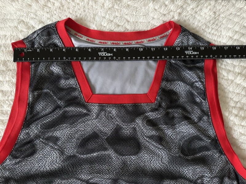 AND1 Sleeveless Men Size 3XL Shirt Grey Red gallery