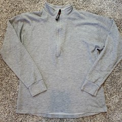 LL Bean Lightweight Long Sleeve Quarter Zip Large (Fits S-M) Made in USA
