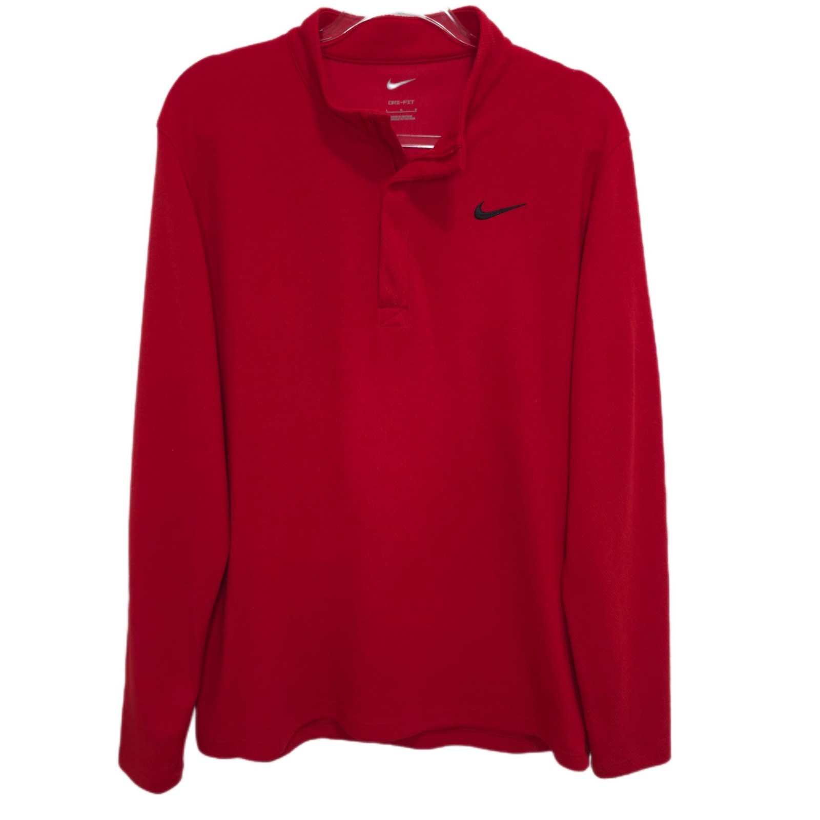 1270 Nike Dri-Fit 1/4 Zip Stand Up Collar Soft Stretchy Pullover Sz.L Mens gallery