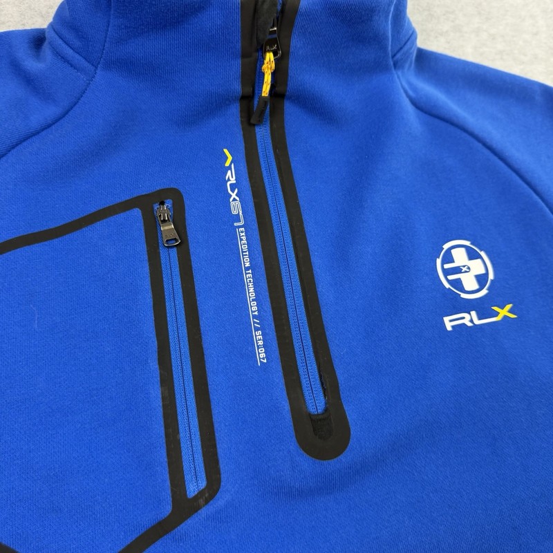 RLX Ralph Lauren Expedition Technology 1/4 Zip Mens XL Blue Performance Ski gallery