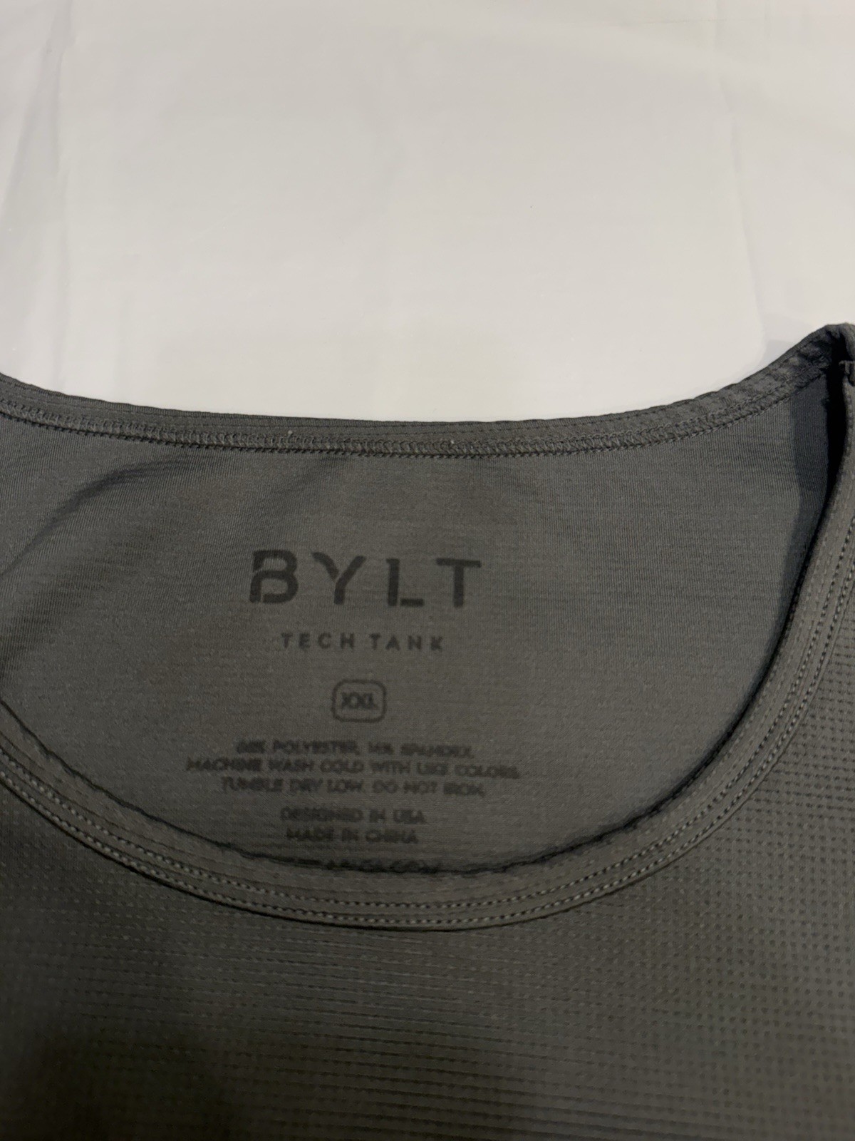 BYLT Tech Tank Sleeveless Heavy Weight, Grey, Mens XXL gallery