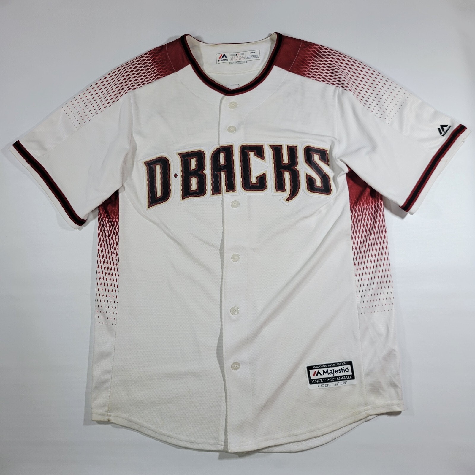MAJESTIC COOL BASE ARIZONA DIAMOND D BACKS MLB BASEBALL BRADLEY #25 JERSEY Sz M gallery
