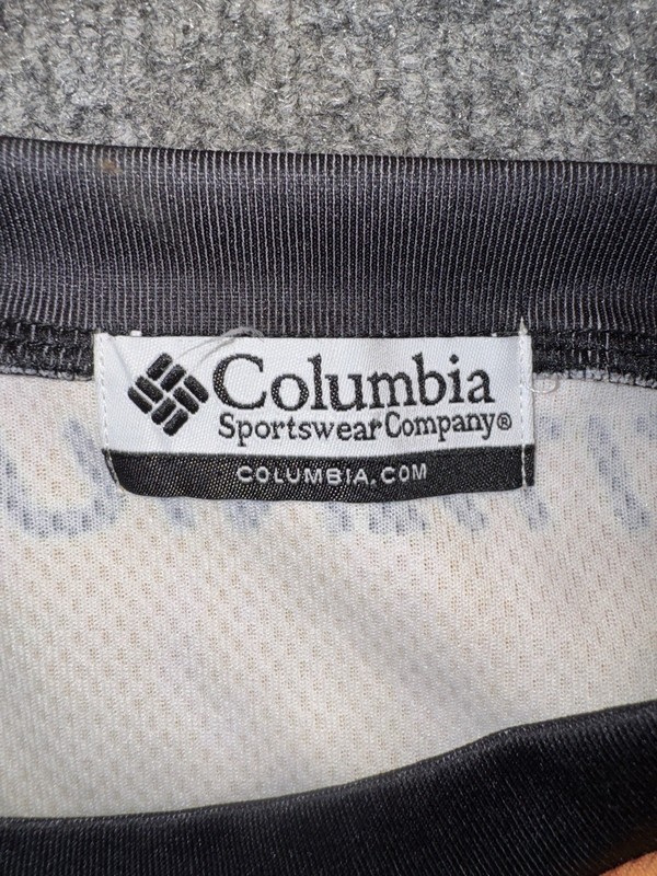 Columbia Titanium Men’s Size Medium Orange Yellow Long Sleeve Fishing Jersey gallery