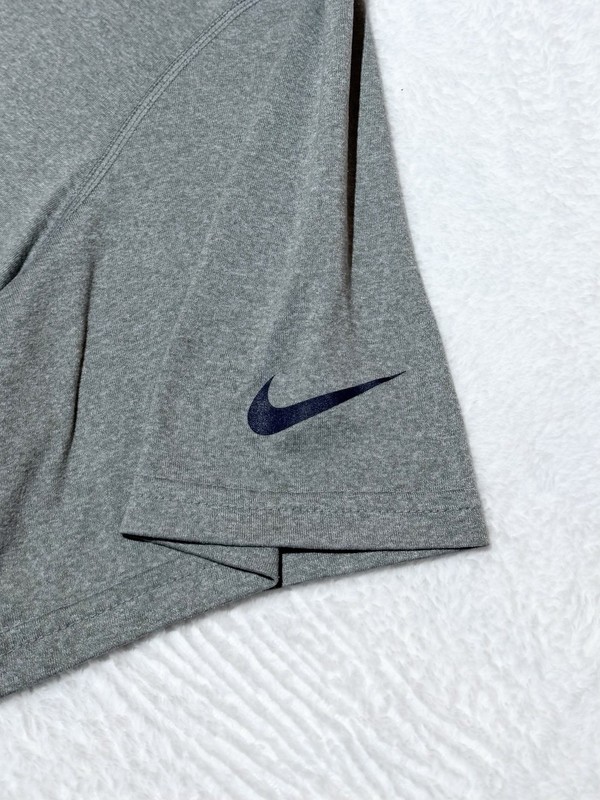 Nike Dr-Fit Men’s Gray US Navy Dynamic Logo Short Sleeve Performance T Shirt, XL gallery